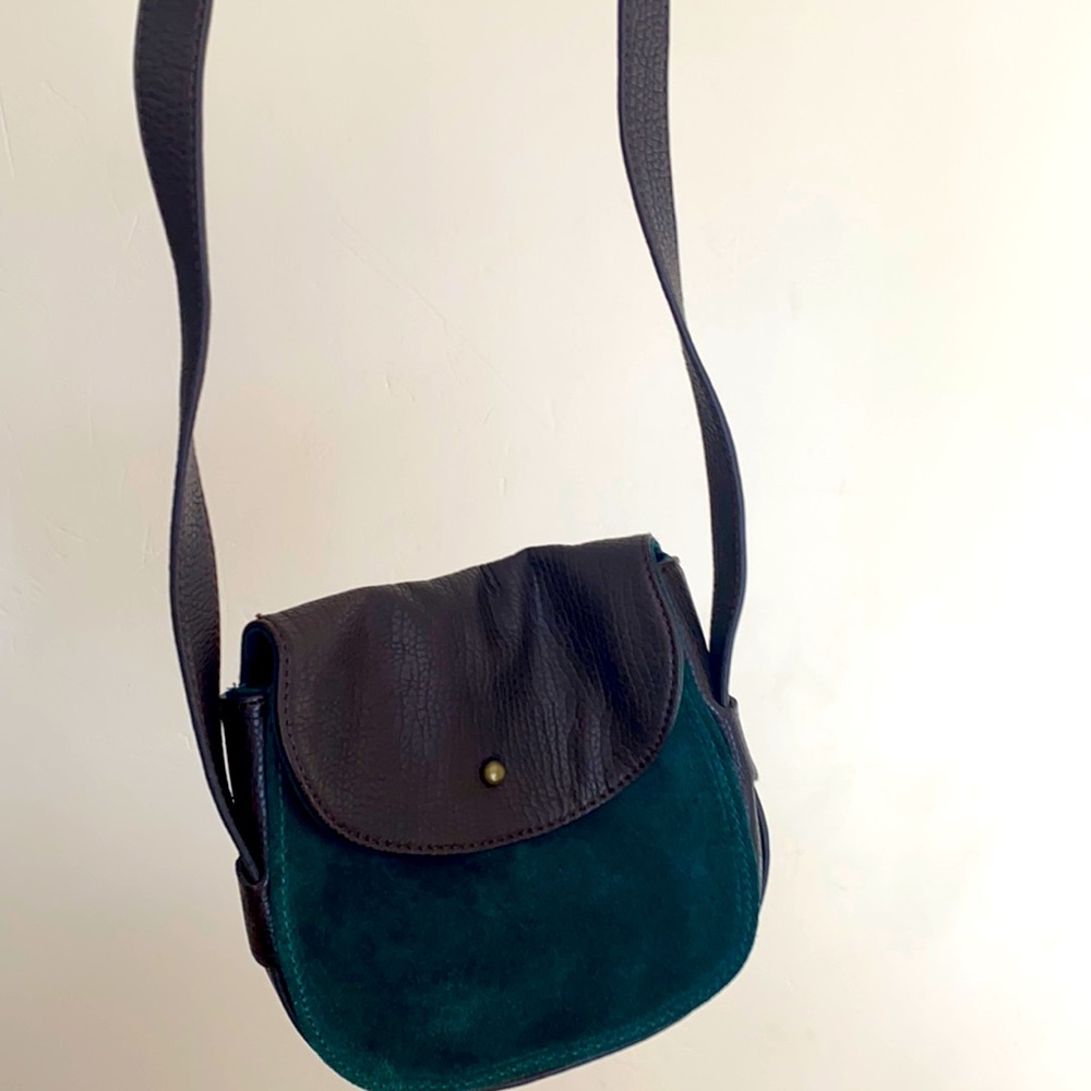 Velvet green bag